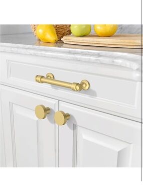 Alzassbg 10-pk Brushed Gold Cabinet Pulls